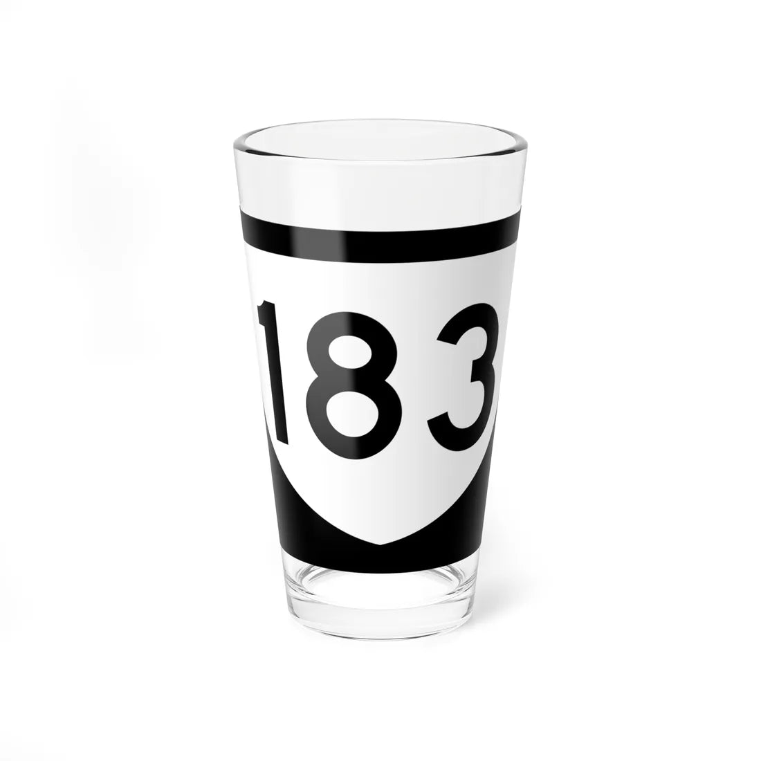PR urban primary 183 (Puerto Rico) (Road Sign) Pint Glass 16oz 16oz - Go Mug Yourself