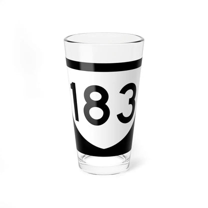 PR urban primary 183 (Puerto Rico) (Road Sign) Pint Glass 16oz 16oz - Go Mug Yourself