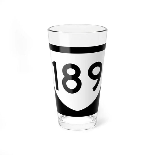 PR urban primary 189 (Puerto Rico) (Road Sign) Pint Glass 16oz 16oz - Go Mug Yourself