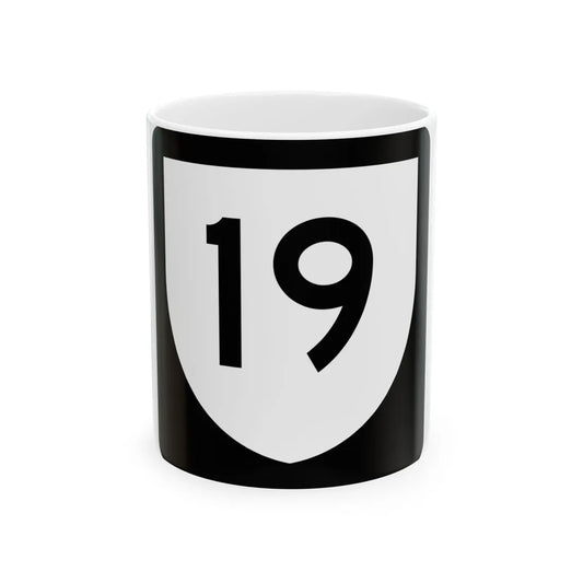 PR urban primary 19 (Puerto Rico) (Road Sign) White Coffee Mug 11oz - Go Mug Yourself