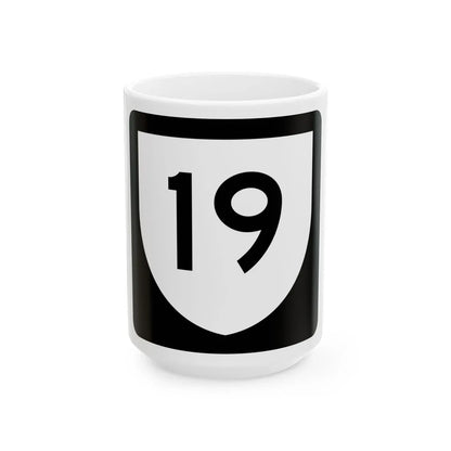 PR urban primary 19 (Puerto Rico) (Road Sign) White Coffee Mug 15oz - Go Mug Yourself