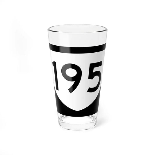 PR urban primary 195 (Puerto Rico) (Road Sign) Pint Glass 16oz 16oz - Go Mug Yourself