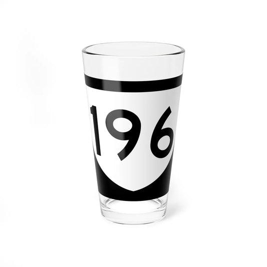 PR urban primary 196 (Puerto Rico) (Road Sign) Pint Glass 16oz 16oz - Go Mug Yourself
