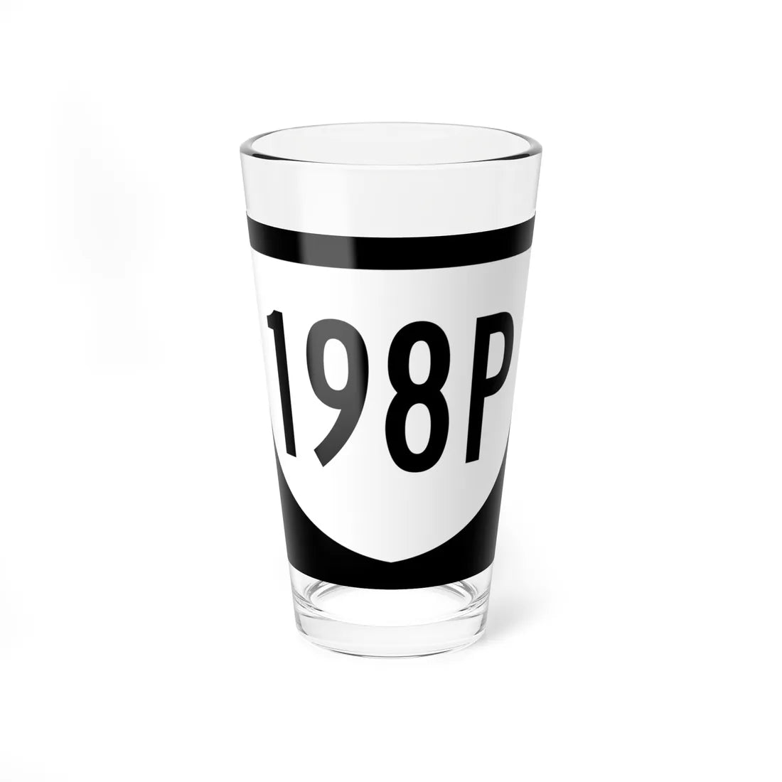 PR urban primary 198P (Puerto Rico) (Road Sign) Pint Glass 16oz 16oz - Go Mug Yourself