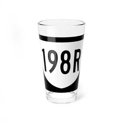 PR urban primary 198R (Puerto Rico) (Road Sign) Pint Glass 16oz - Go Mug Yourself