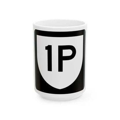 PR urban primary 1P (Puerto Rico) (Road Sign) White Coffee Mug 15oz - Go Mug Yourself