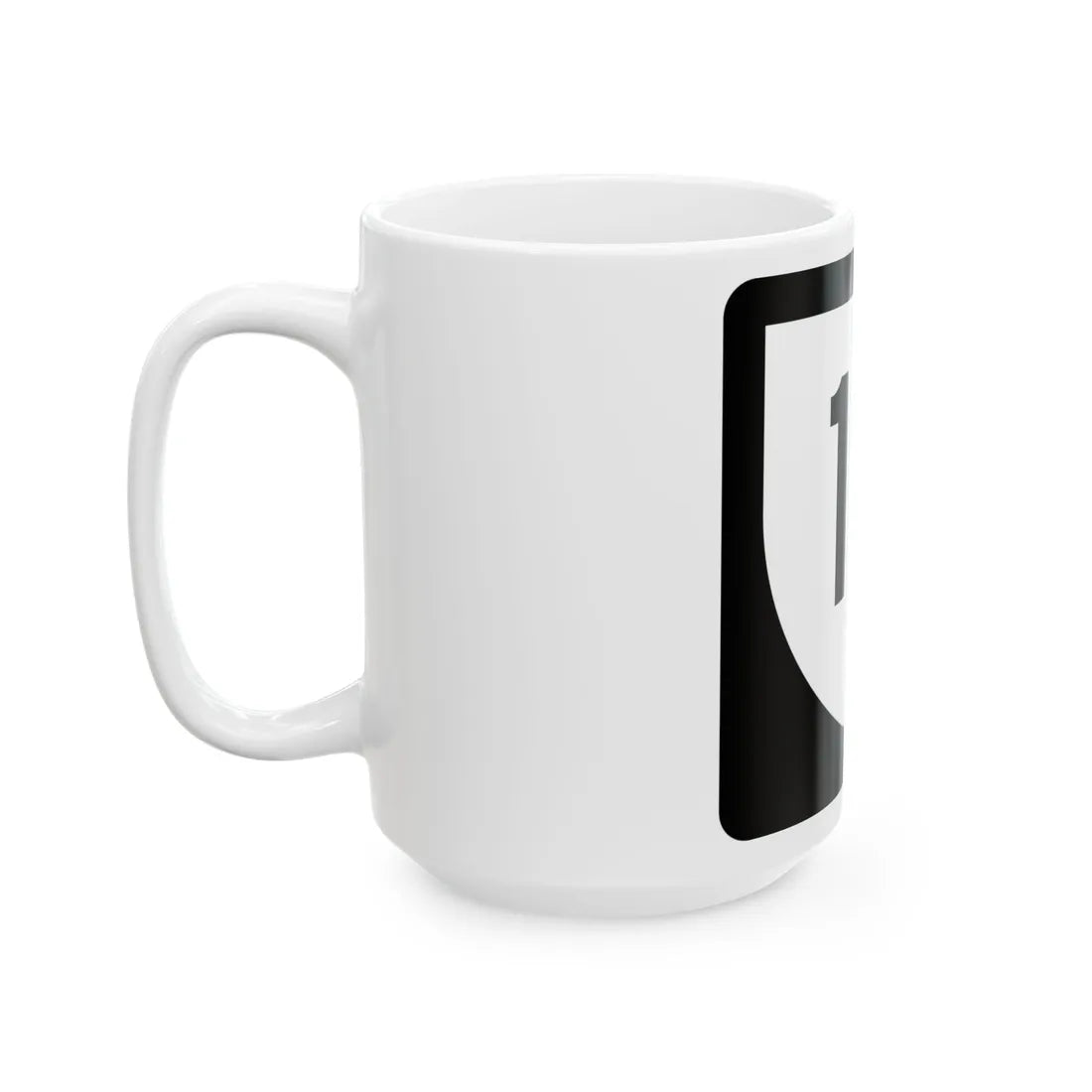 PR urban primary 1P (Puerto Rico) (Road Sign) White Coffee Mug - Go Mug Yourself