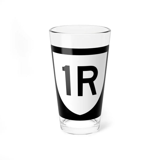 PR urban primary 1R (Puerto Rico) (Road Sign) Pint Glass 16oz 16oz - Go Mug Yourself