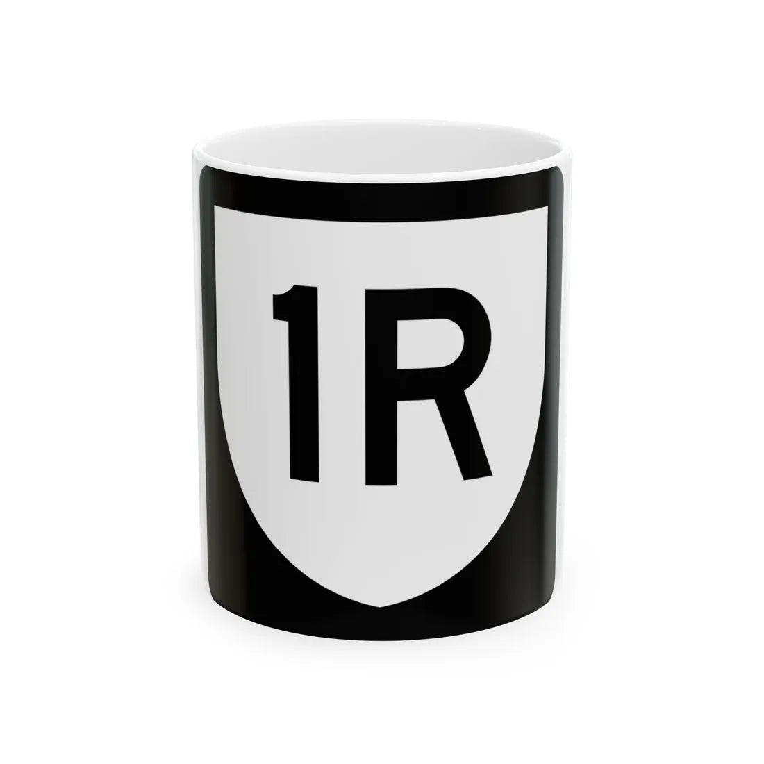 PR urban primary 1R (Puerto Rico) (Road Sign) White Coffee Mug 11oz - Go Mug Yourself