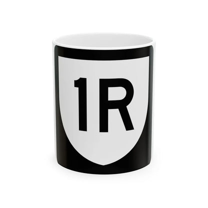 PR urban primary 1R (Puerto Rico) (Road Sign) White Coffee Mug 11oz - Go Mug Yourself
