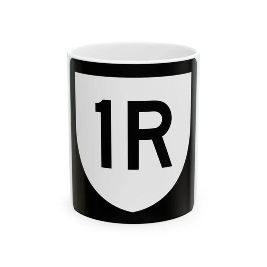PR urban primary 1R (Puerto Rico) (Road Sign) White Coffee Mug 11oz - Go Mug Yourself