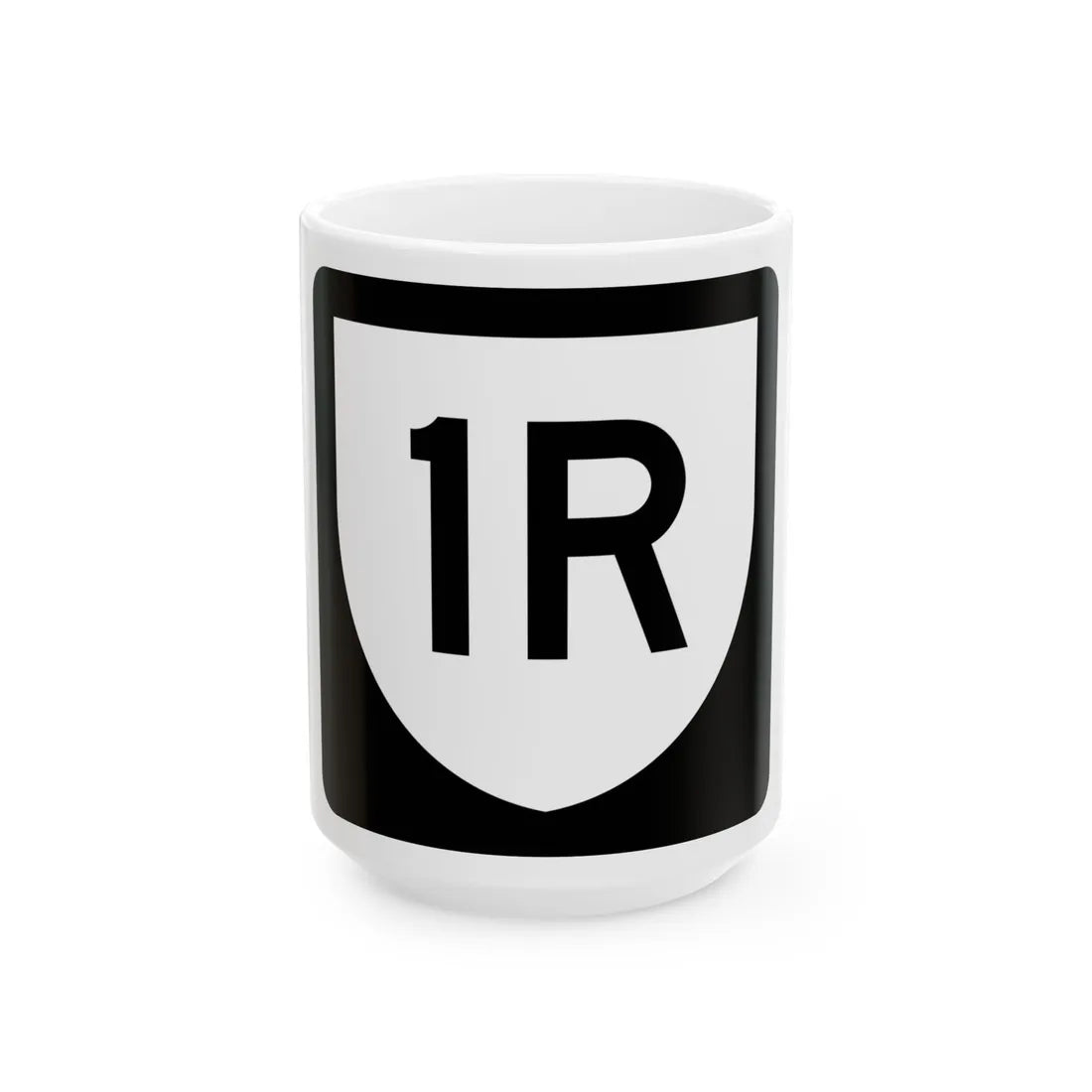 PR urban primary 1R (Puerto Rico) (Road Sign) White Coffee Mug 15oz - Go Mug Yourself