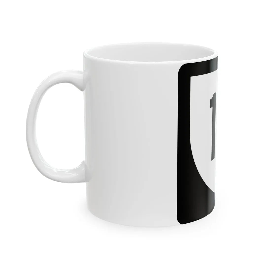 PR urban primary 1R (Puerto Rico) (Road Sign) White Coffee Mug - Go Mug Yourself