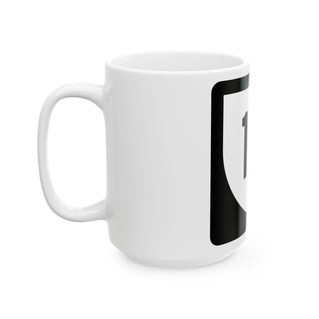 PR urban primary 1R (Puerto Rico) (Road Sign) White Coffee Mug - Go Mug Yourself