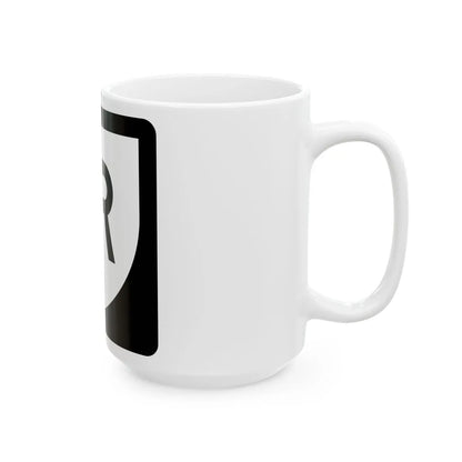 PR urban primary 1R (Puerto Rico) (Road Sign) White Coffee Mug - Go Mug Yourself