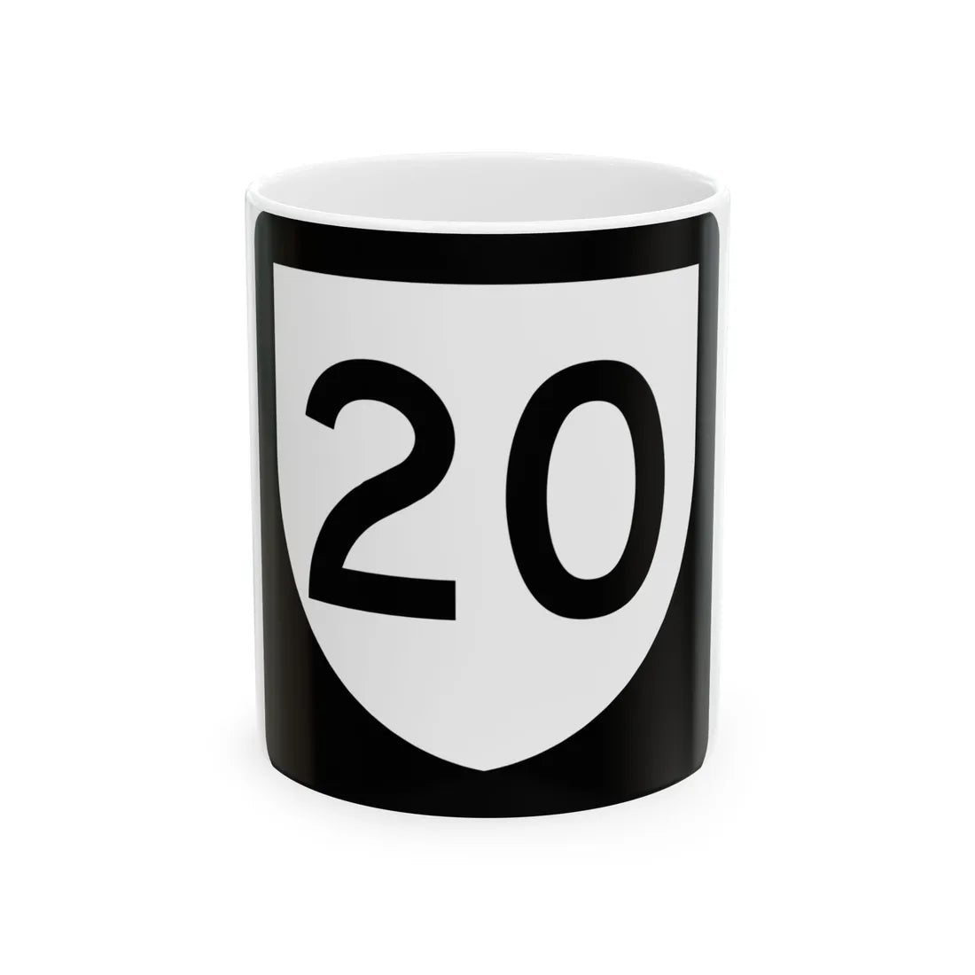 PR urban primary 20 (Puerto Rico) (Road Sign) White Coffee Mug 11oz - Go Mug Yourself
