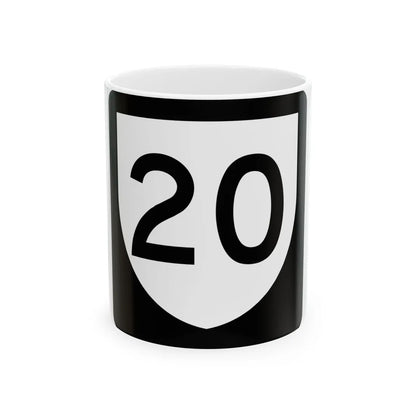 PR urban primary 20 (Puerto Rico) (Road Sign) White Coffee Mug 11oz - Go Mug Yourself