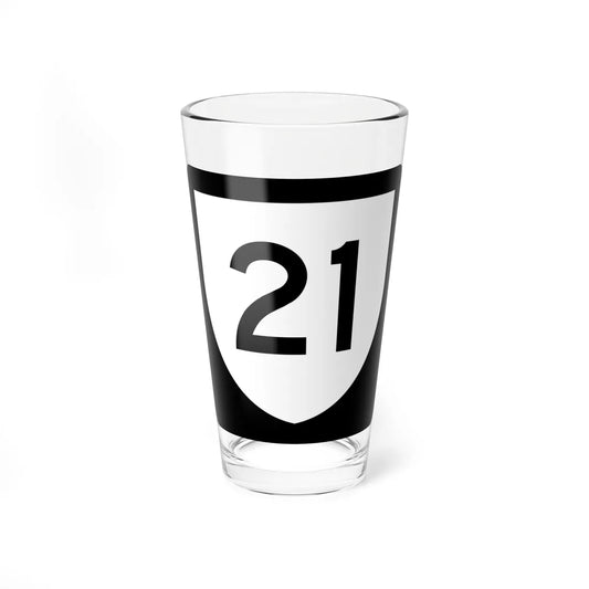 PR urban primary 21 (Puerto Rico) (Road Sign) Pint Glass 16oz 16oz - Go Mug Yourself