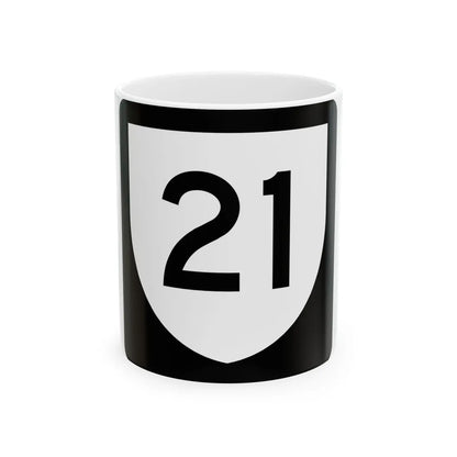 PR urban primary 21 (Puerto Rico) (Road Sign) White Coffee Mug 11oz - Go Mug Yourself