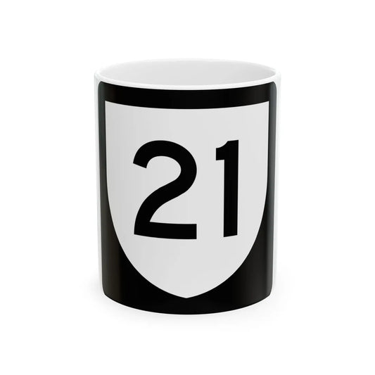 PR urban primary 21 (Puerto Rico) (Road Sign) White Coffee Mug 11oz - Go Mug Yourself