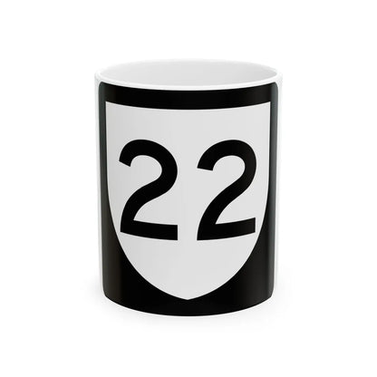PR urban primary 22 (Puerto Rico) (Road Sign) White Coffee Mug 11oz - Go Mug Yourself
