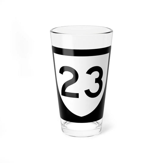 PR urban primary 23 (Puerto Rico) (Road Sign) Pint Glass 16oz 16oz - Go Mug Yourself