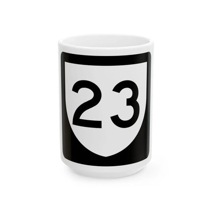 PR urban primary 23 (Puerto Rico) (Road Sign) White Coffee Mug 15oz - Go Mug Yourself