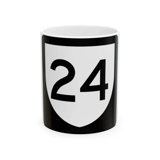 PR urban primary 24 (Puerto Rico) (Road Sign) White Coffee Mug 11oz - Go Mug Yourself
