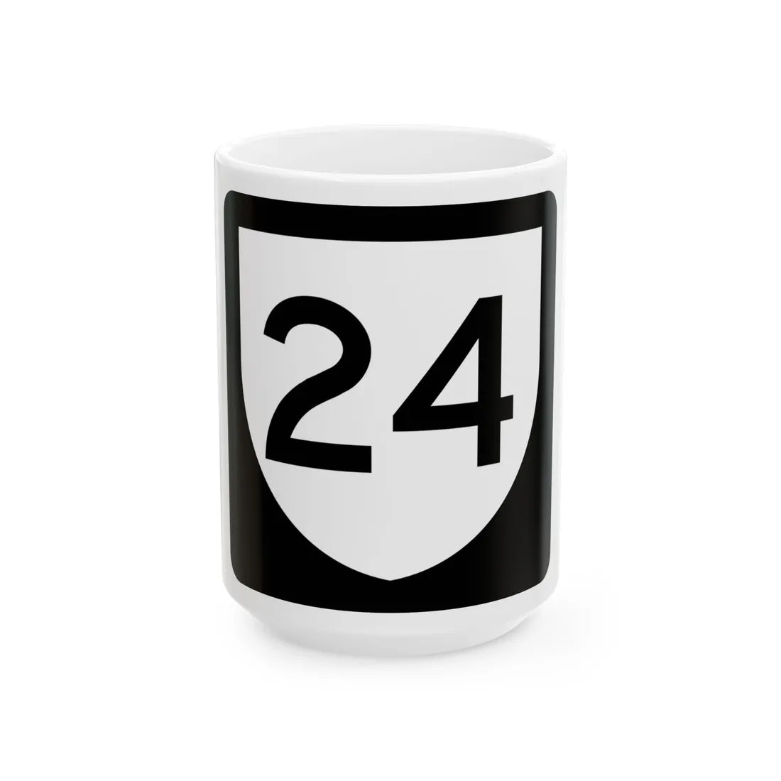 PR urban primary 24 (Puerto Rico) (Road Sign) White Coffee Mug 15oz - Go Mug Yourself