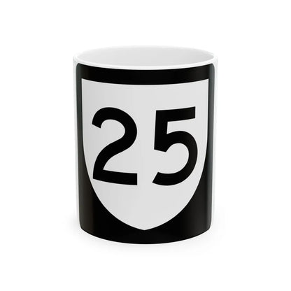 PR urban primary 25 (Puerto Rico) (Road Sign) White Coffee Mug 11oz - Go Mug Yourself