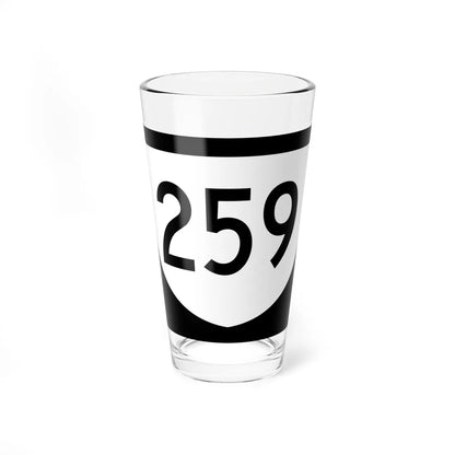 PR urban primary 259 (Puerto Rico) (Road Sign) Pint Glass 16oz 16oz - Go Mug Yourself