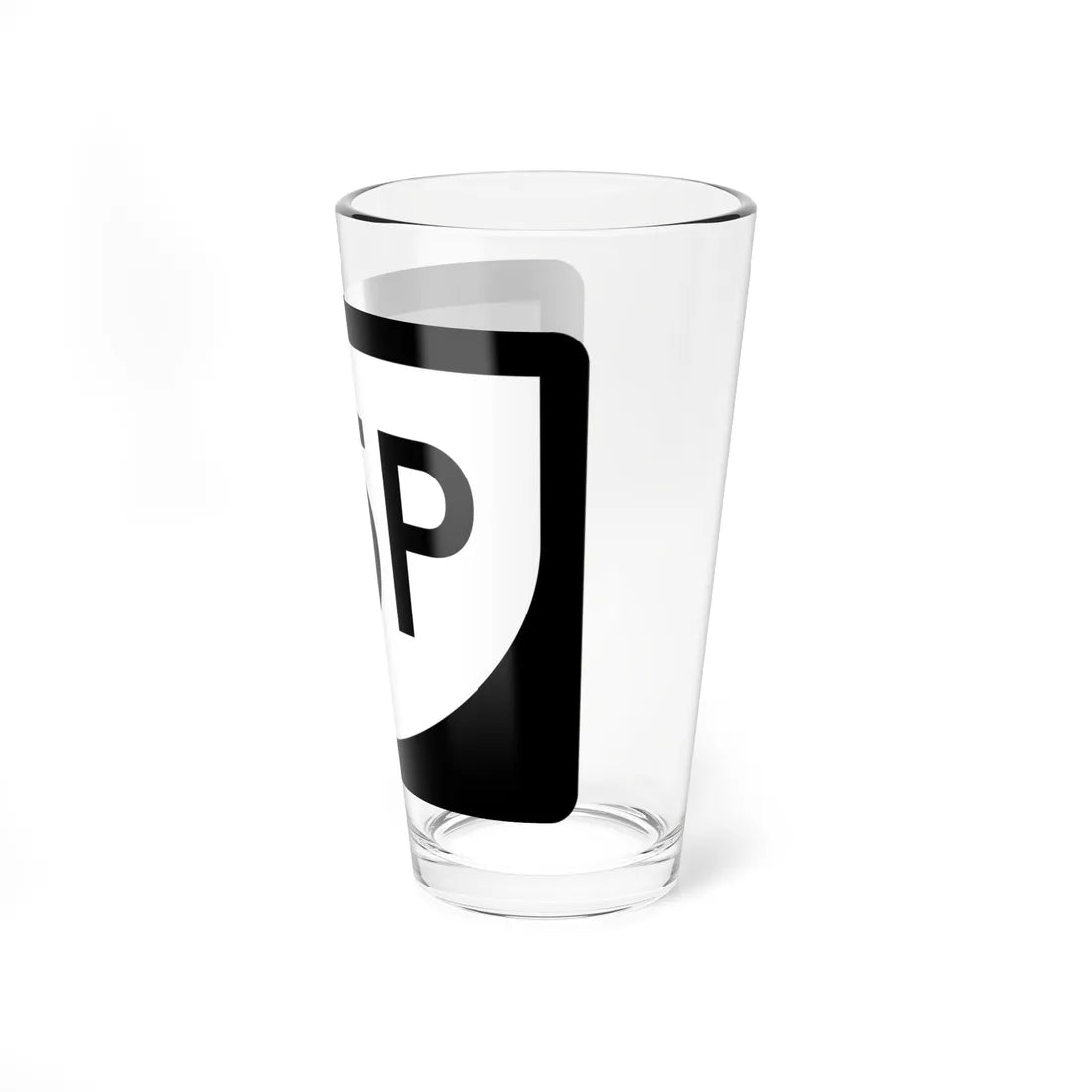 PR urban primary 25P (Puerto Rico) (Road Sign) Pint Glass 16oz - Go Mug Yourself