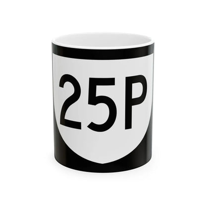 PR urban primary 25P (Puerto Rico) (Road Sign) White Coffee Mug 11oz - Go Mug Yourself