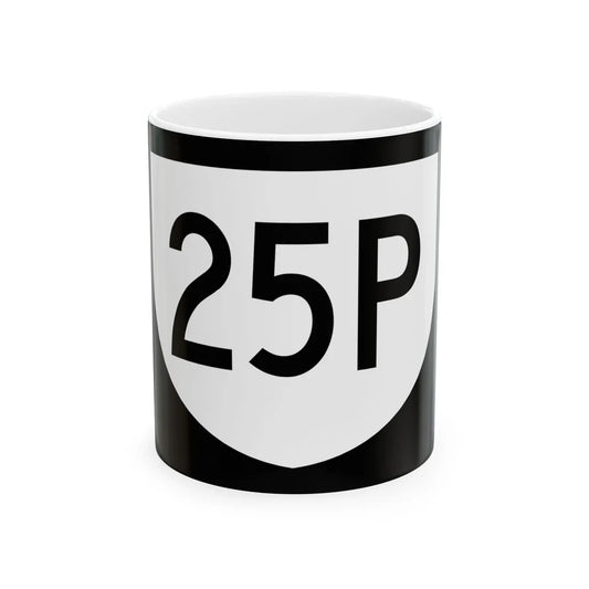 PR urban primary 25P (Puerto Rico) (Road Sign) White Coffee Mug 11oz - Go Mug Yourself