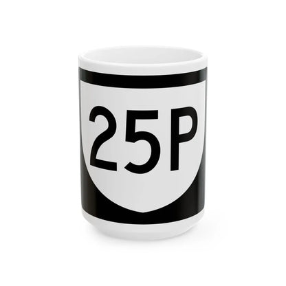 PR urban primary 25P (Puerto Rico) (Road Sign) White Coffee Mug 15oz - Go Mug Yourself