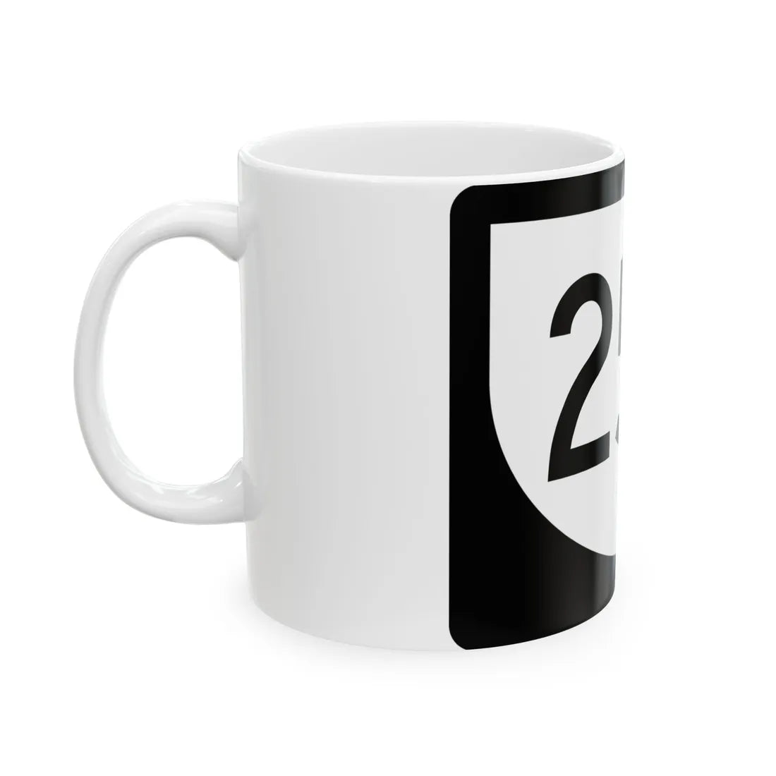 PR urban primary 25P (Puerto Rico) (Road Sign) White Coffee Mug - Go Mug Yourself