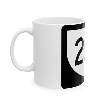 PR urban primary 25P (Puerto Rico) (Road Sign) White Coffee Mug - Go Mug Yourself