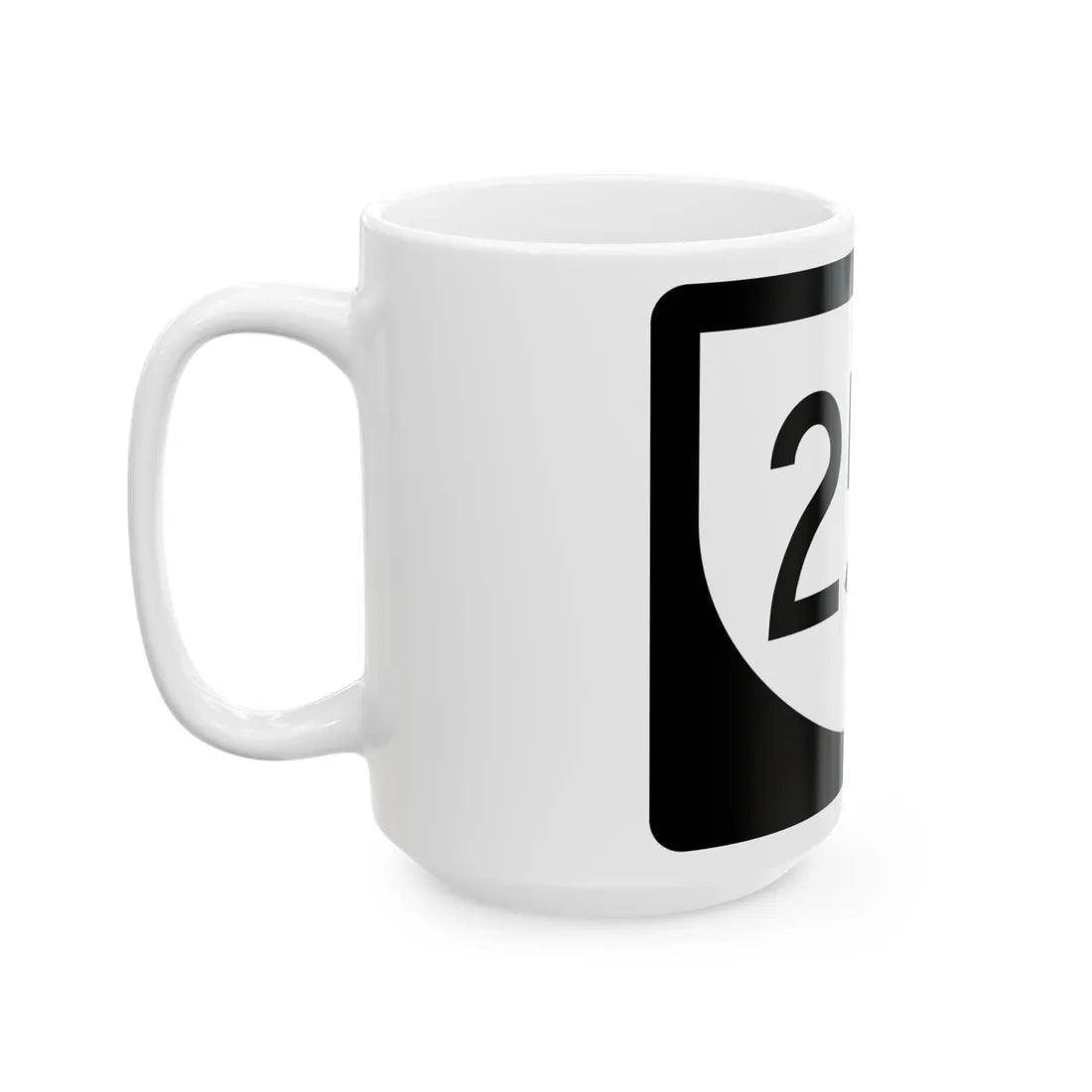 PR urban primary 25P (Puerto Rico) (Road Sign) White Coffee Mug - Go Mug Yourself