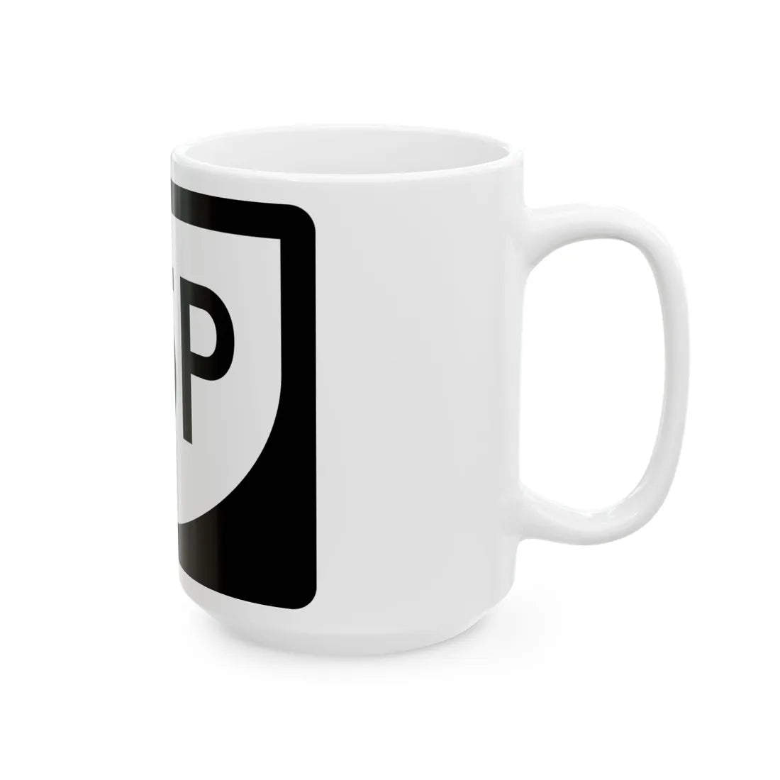 PR urban primary 25P (Puerto Rico) (Road Sign) White Coffee Mug - Go Mug Yourself