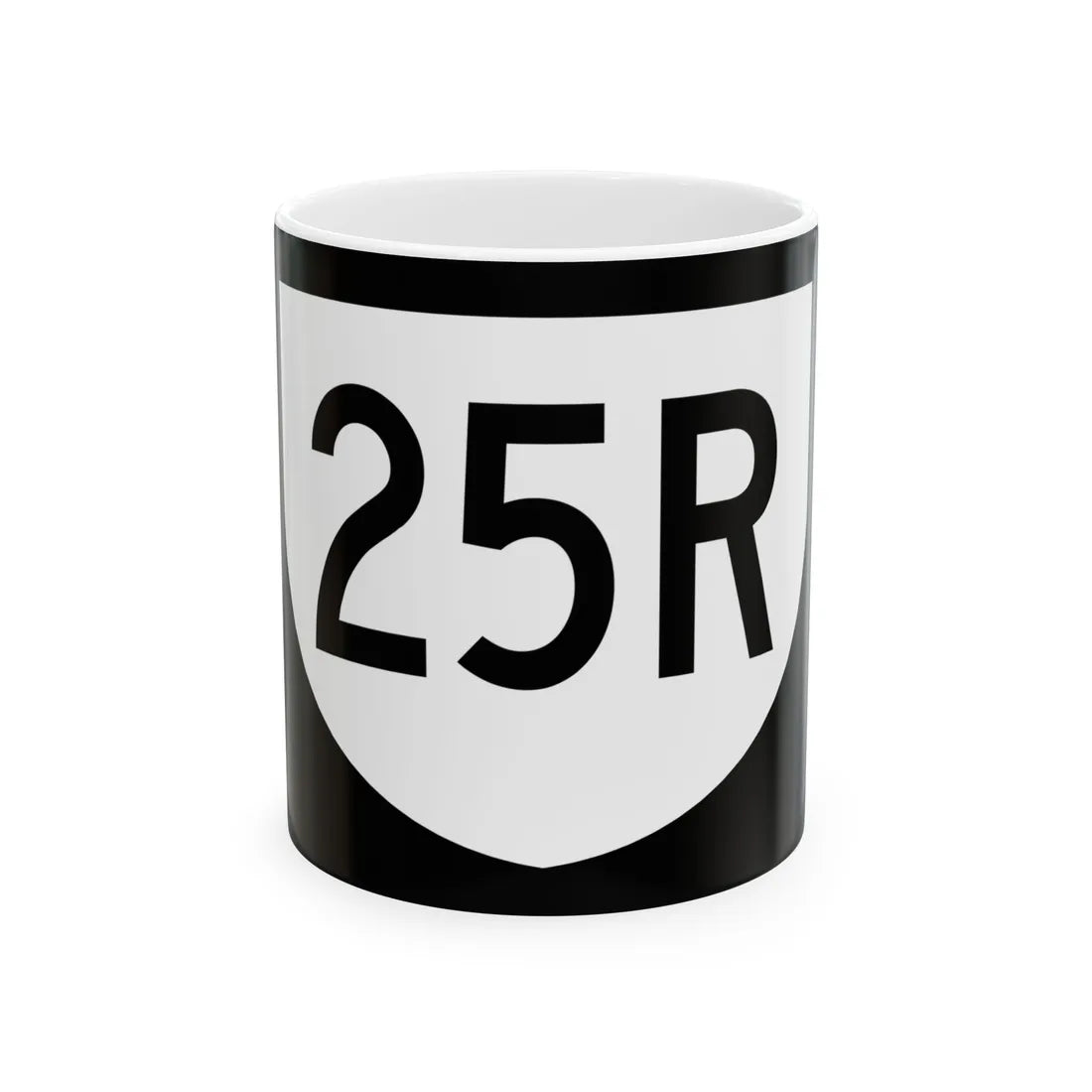 PR urban primary 25R (Puerto Rico) (Road Sign) White Coffee Mug 11oz - Go Mug Yourself