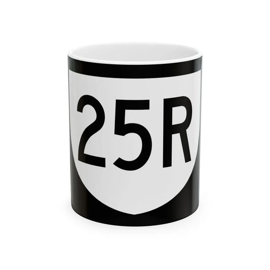 PR urban primary 25R (Puerto Rico) (Road Sign) White Coffee Mug 11oz - Go Mug Yourself