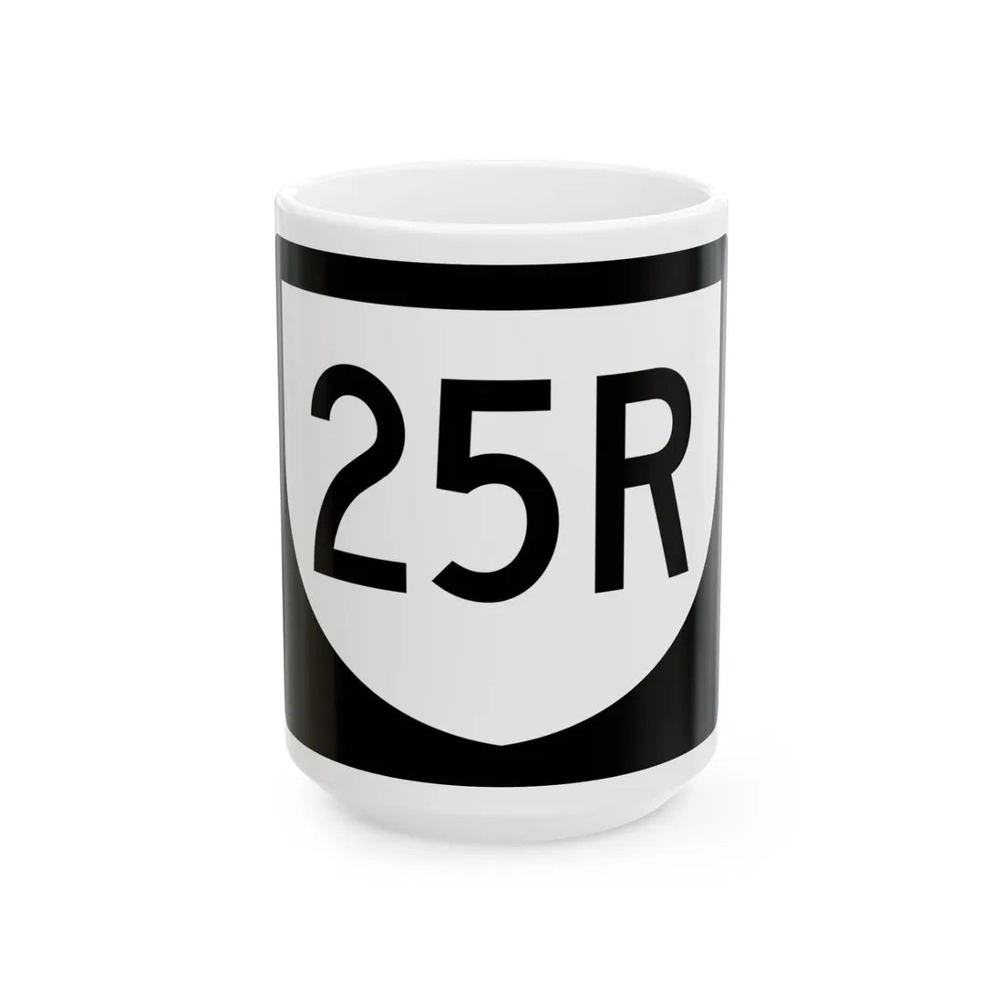 PR urban primary 25R (Puerto Rico) (Road Sign) White Coffee Mug 15oz - Go Mug Yourself