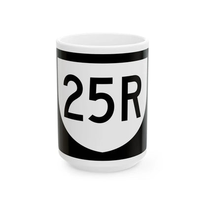 PR urban primary 25R (Puerto Rico) (Road Sign) White Coffee Mug 15oz - Go Mug Yourself