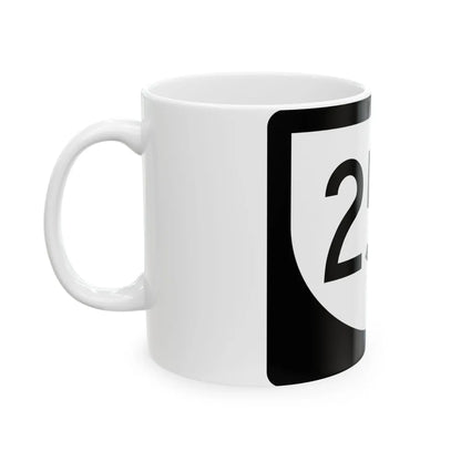 PR urban primary 25R (Puerto Rico) (Road Sign) White Coffee Mug - Go Mug Yourself