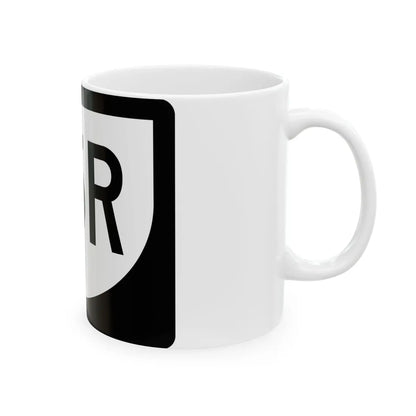 PR urban primary 25R (Puerto Rico) (Road Sign) White Coffee Mug - Go Mug Yourself
