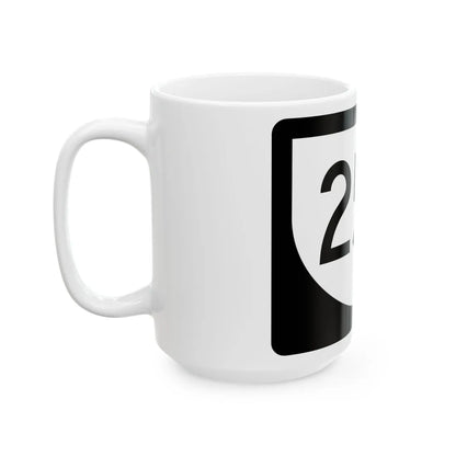 PR urban primary 25R (Puerto Rico) (Road Sign) White Coffee Mug - Go Mug Yourself