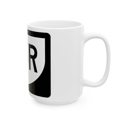 PR urban primary 25R (Puerto Rico) (Road Sign) White Coffee Mug - Go Mug Yourself