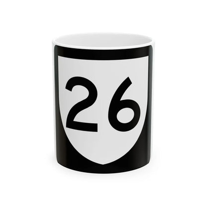 PR urban primary 26 (Puerto Rico) (Road Sign) White Coffee Mug 11oz - Go Mug Yourself