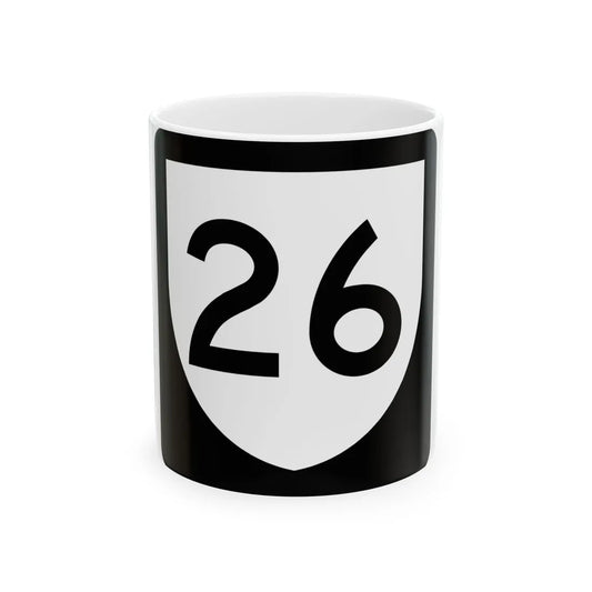 PR urban primary 26 (Puerto Rico) (Road Sign) White Coffee Mug 11oz - Go Mug Yourself