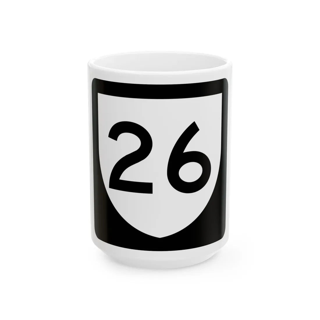 PR urban primary 26 (Puerto Rico) (Road Sign) White Coffee Mug 15oz - Go Mug Yourself